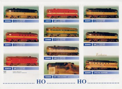 katalog ČStrain 1999-2000 (lokomotivy)